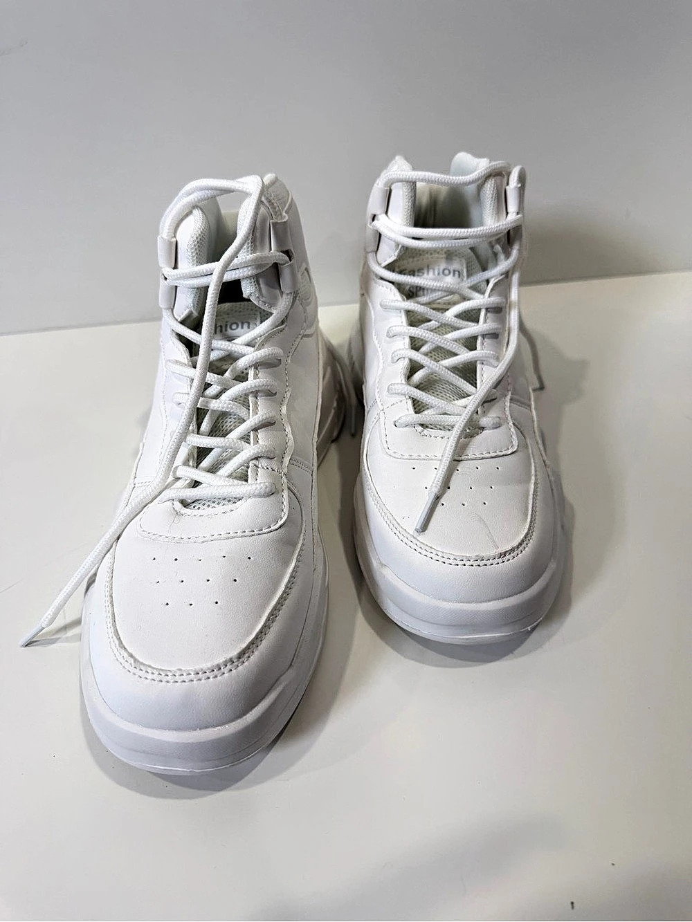 White High-Top Sneakers Like New